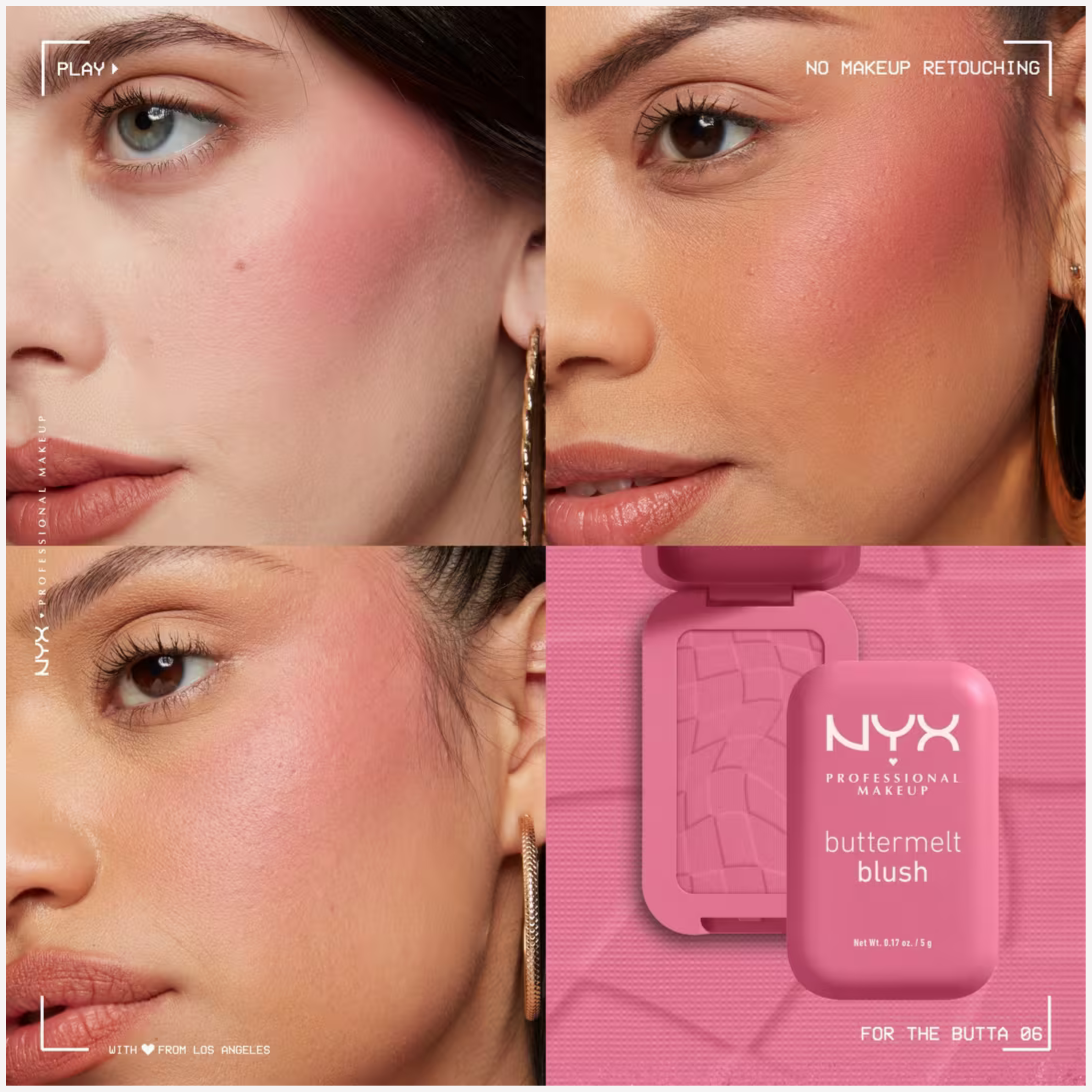 NYX Buttermelt Pressed Powder Blush - For The Butta