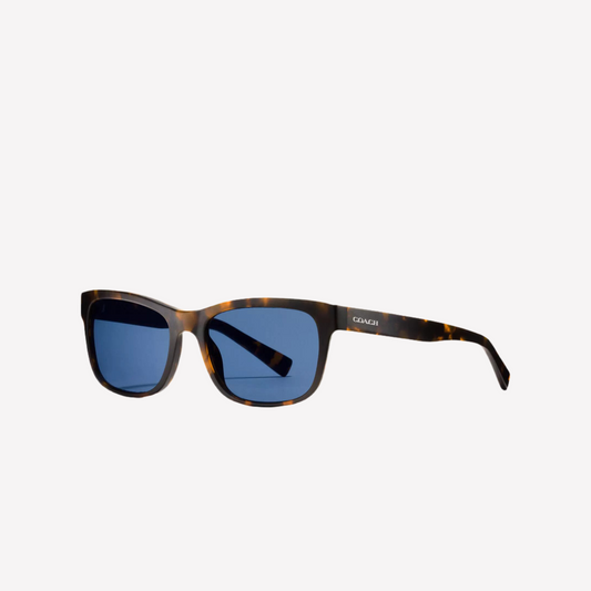 Coach Men Hudson Rectangle Sunglasses - Matte Dark Tortoise