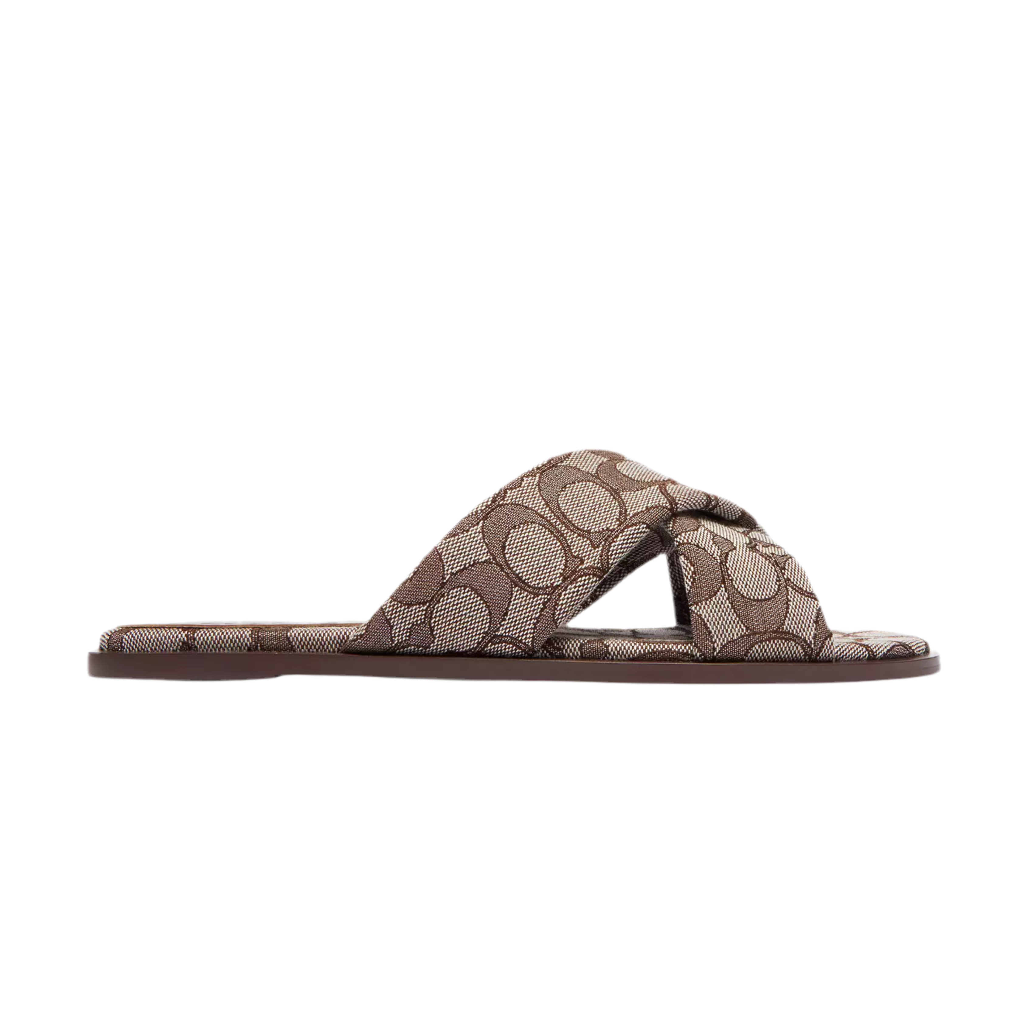 COACH Women's Link Criss Cross Slide - Oak