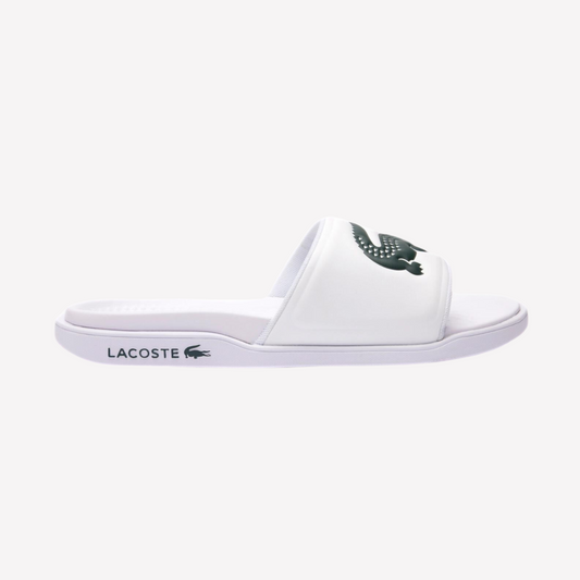 Lacoste Men Croco Dualiste Slides - White