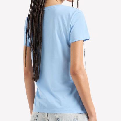 Armani Exchange Women Pima T-Shirts - Azure