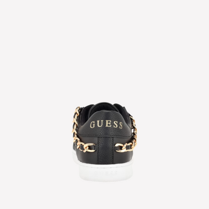 Guess Women Reney Chain Quilted Sneakers - Black