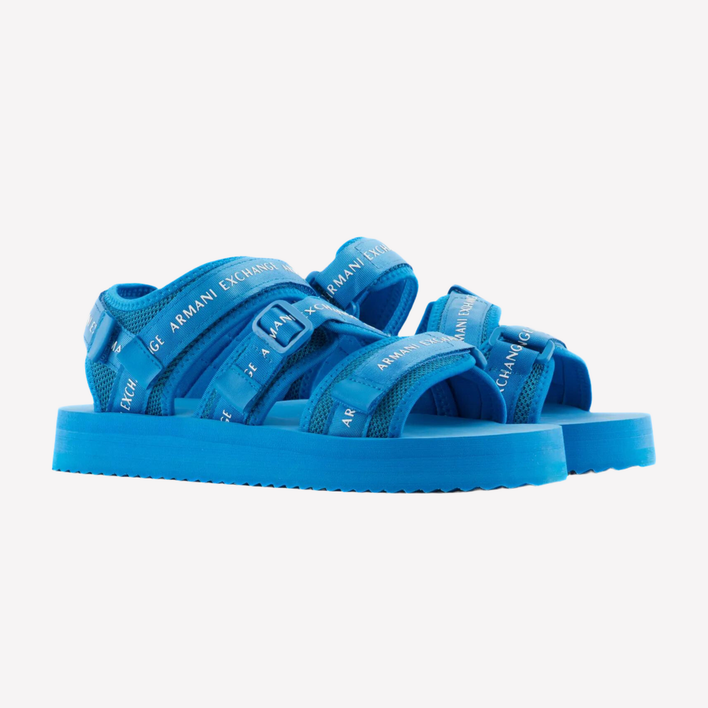 Armani Exchange Men's Multi-Band Sandals - Blue