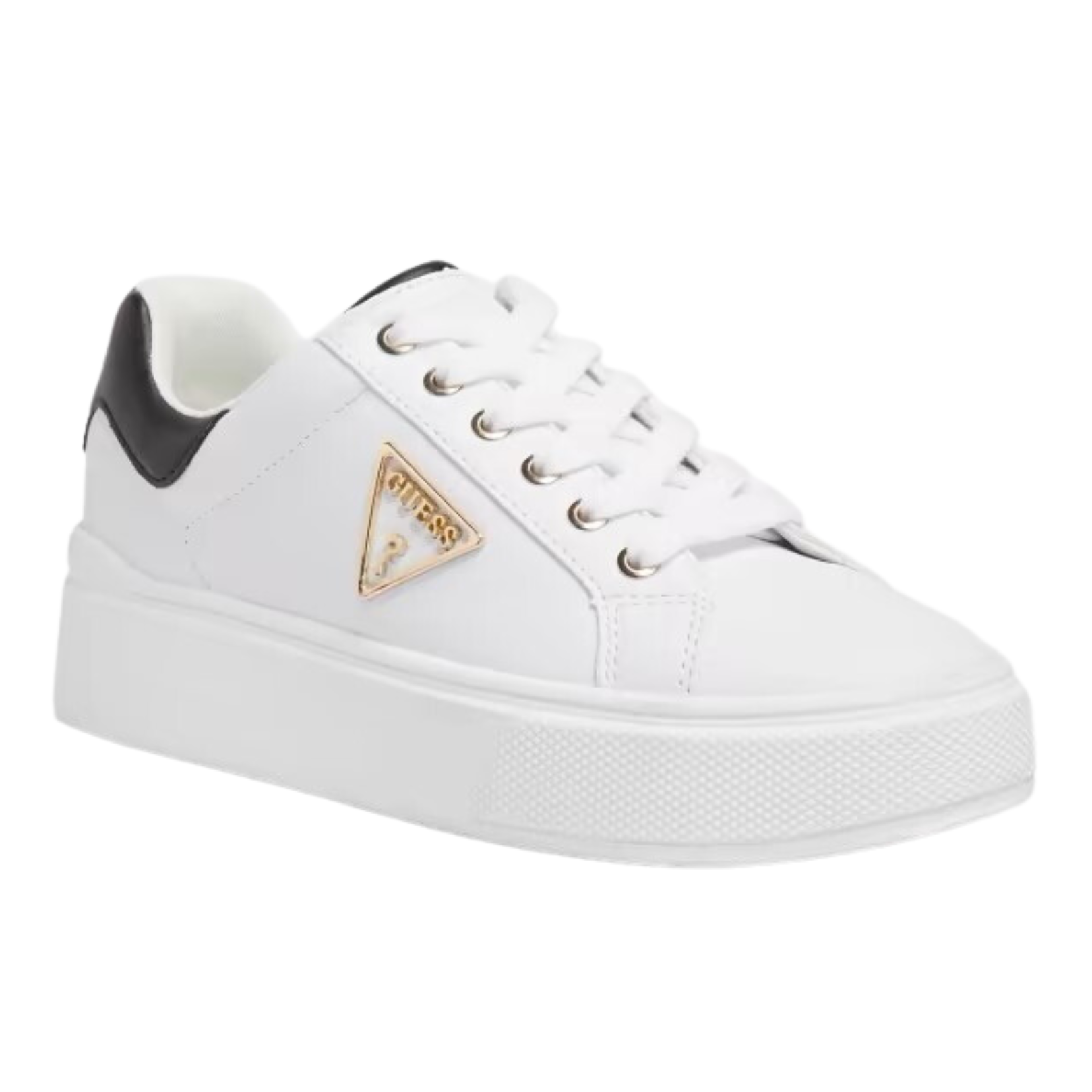 Guess white and gold shoes sales