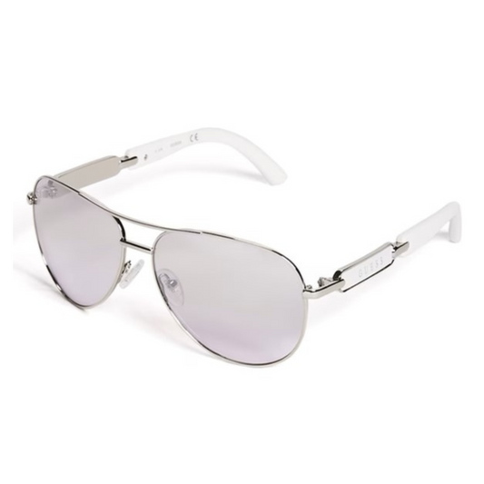 Guess Women Classic Aviator Sunglasses - White