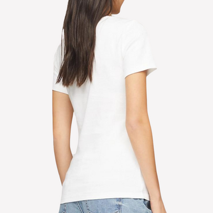 Tommy Hilfiger Women V-NECK T-SHIRT - Optic White