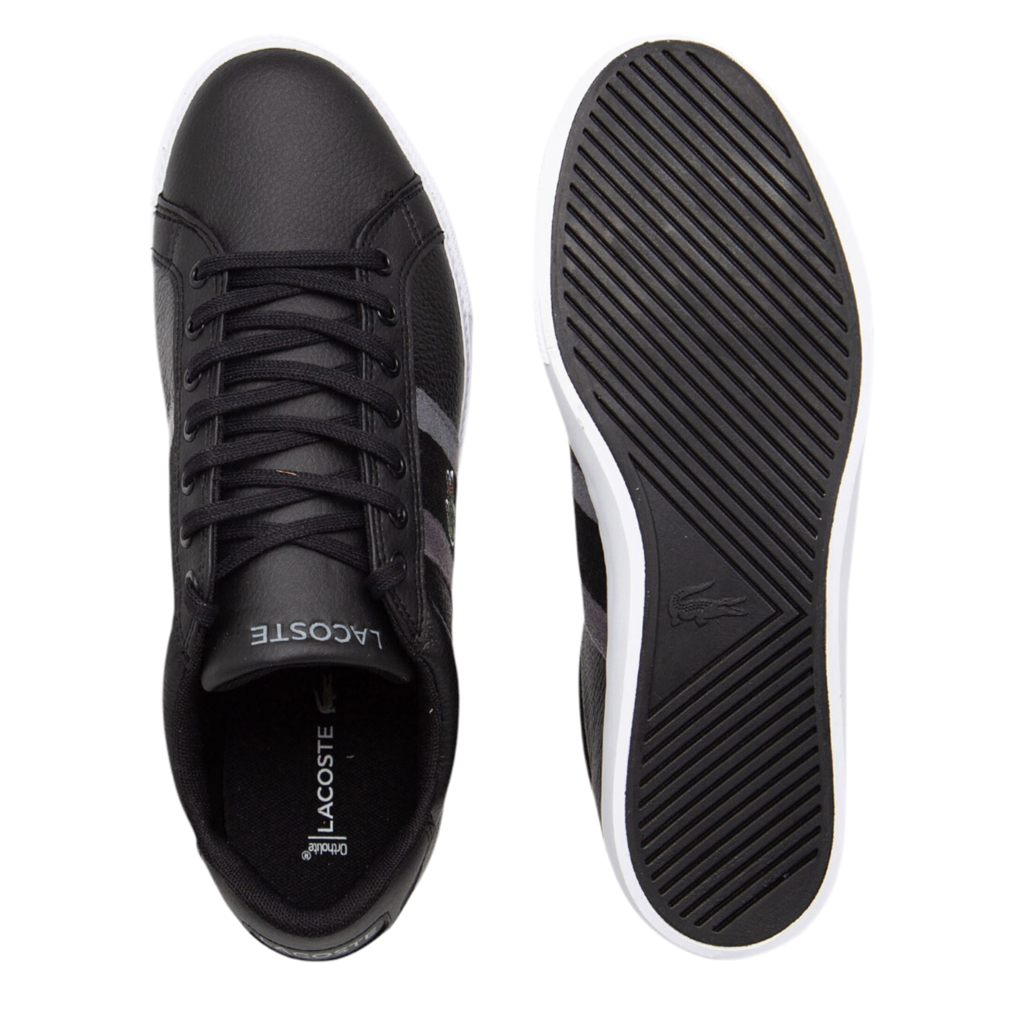 Lacoste Men Lace-up Sneakers - Black