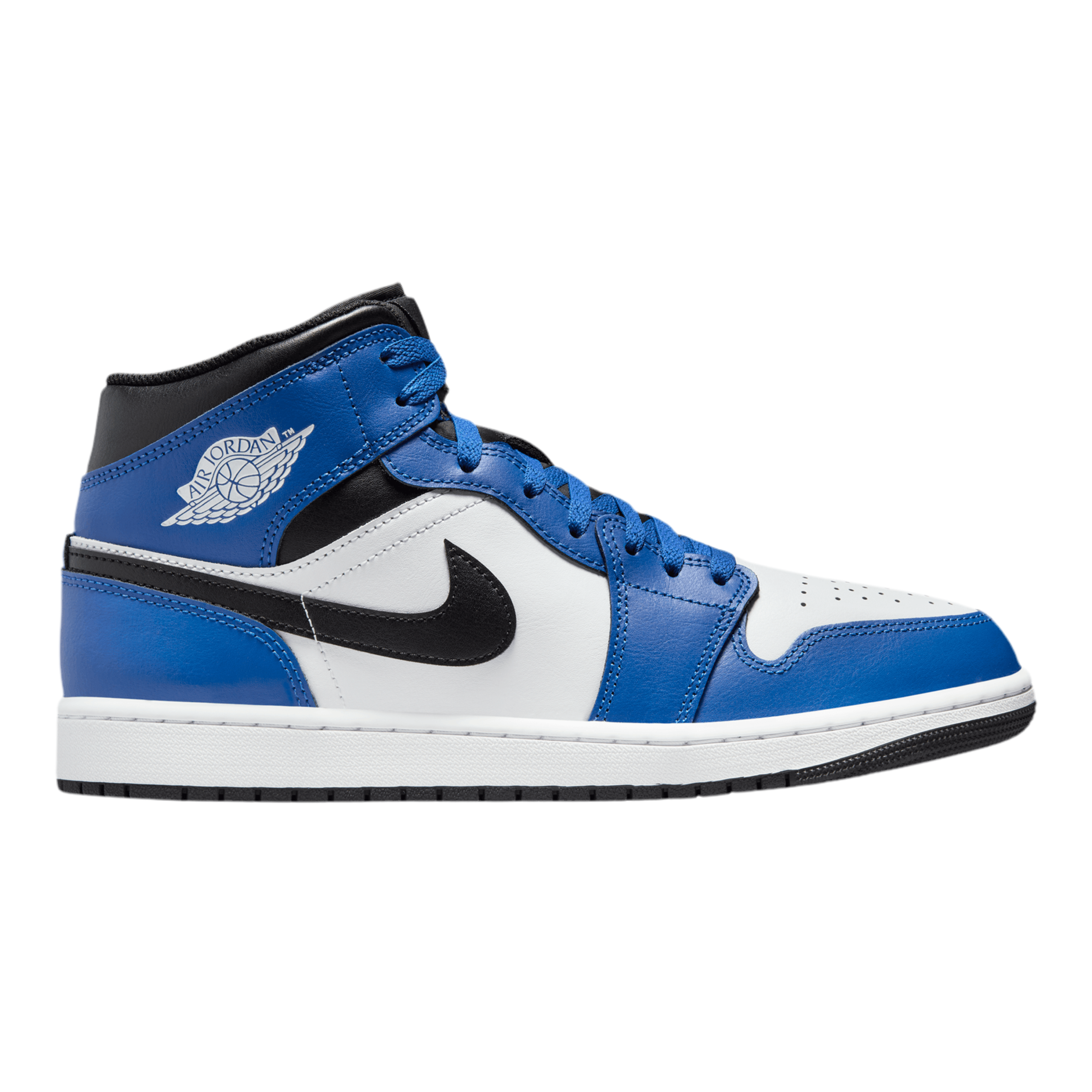 Nike Men Air Jordan 1 Mid - Blue Black White