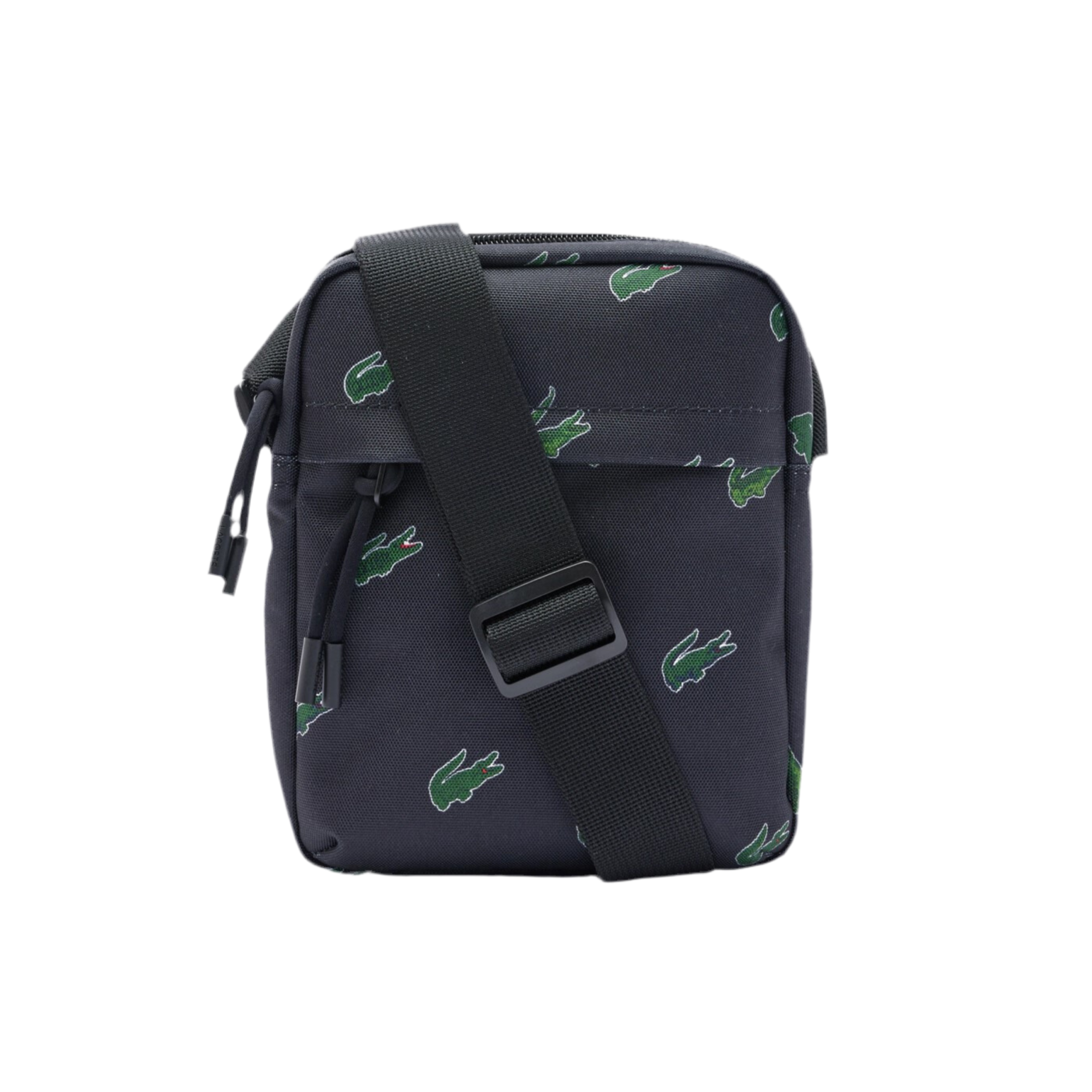 Lacoste Croc Print Satchel - Black