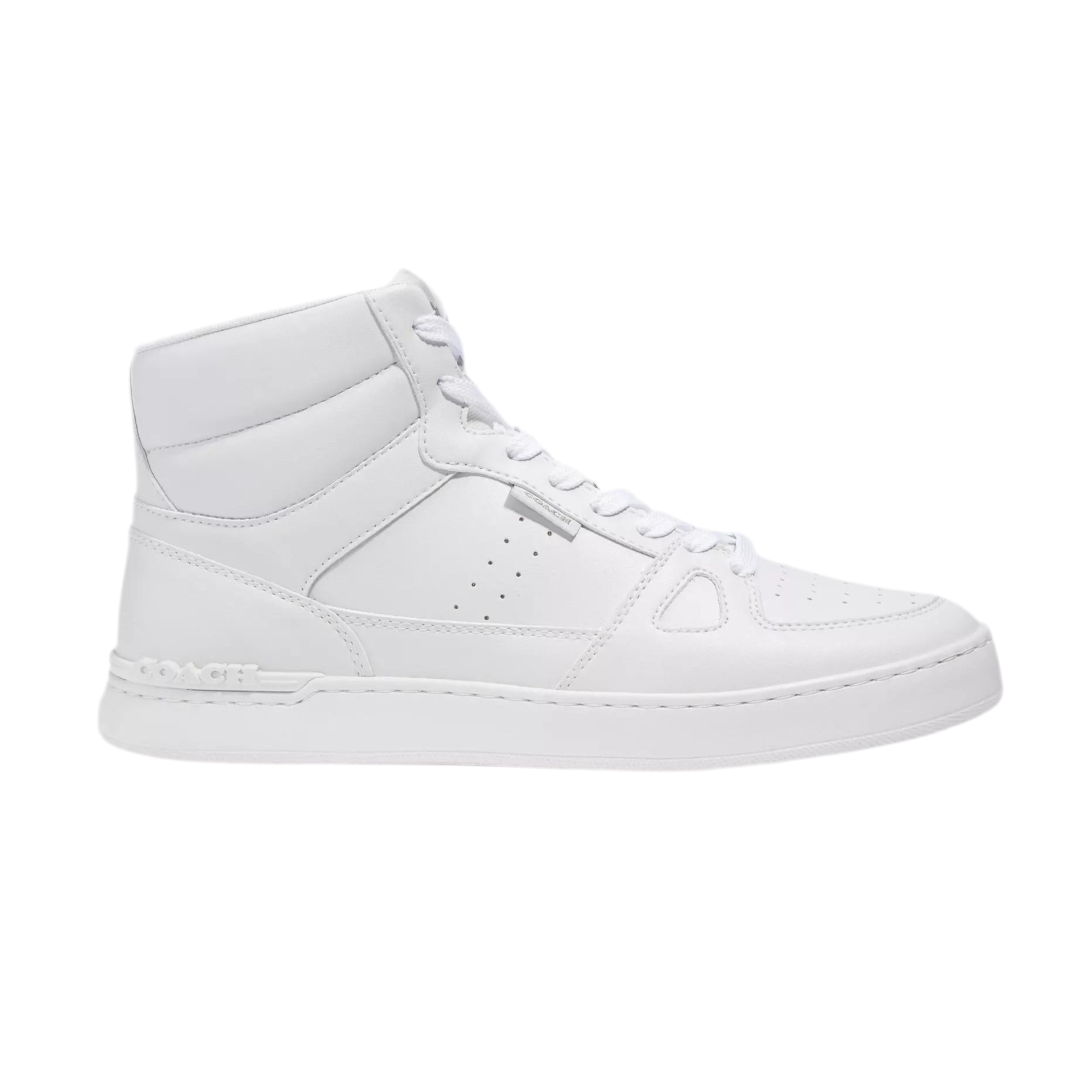 COACH Men's Clip Court High Top - Optic White