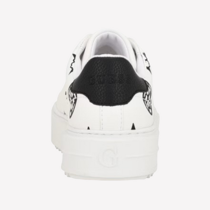 Guess Women Denesa Peony Sneaker - White Logo