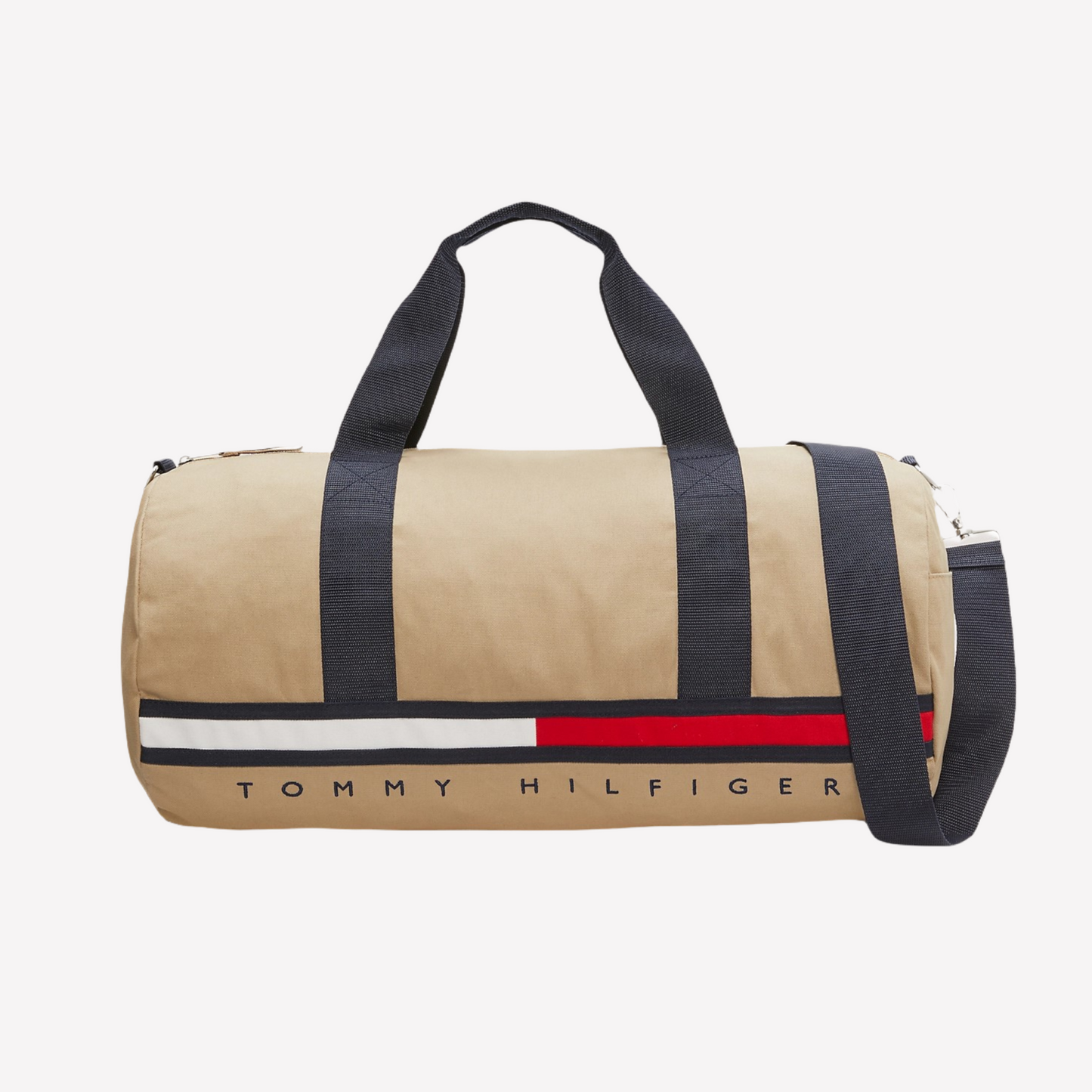 Tommy Hilfiger Flag Stripe Logo Duffle Bag - Sand