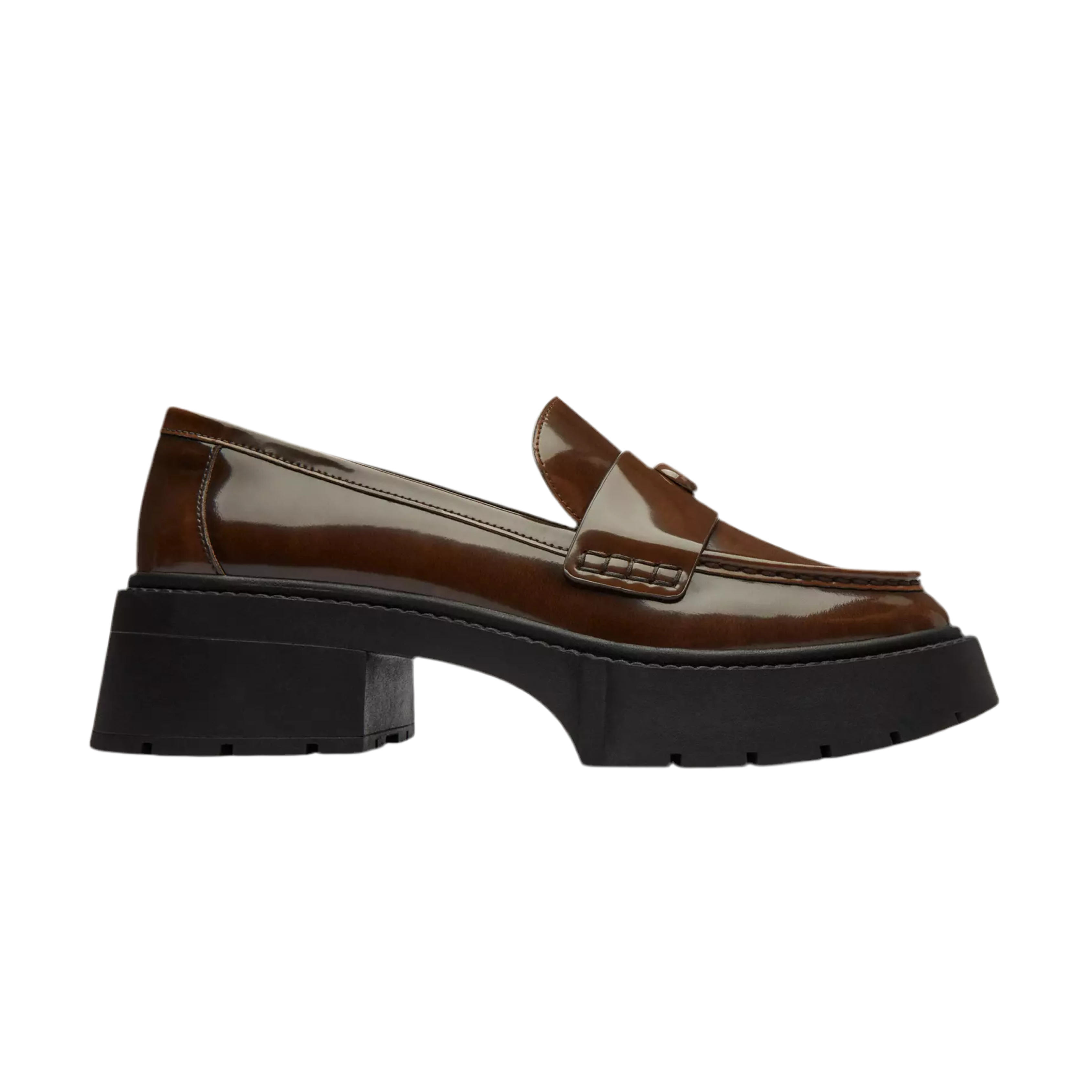 COACH Women's Leah Platform Loafer - Saddle