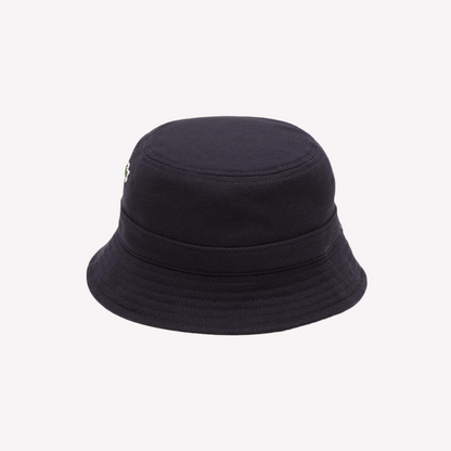 Lacoste Unisex Organic Cotton Bucket Hat - Navy