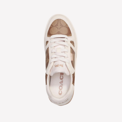 COACH Women's Clip Court Sneaker - Khaki