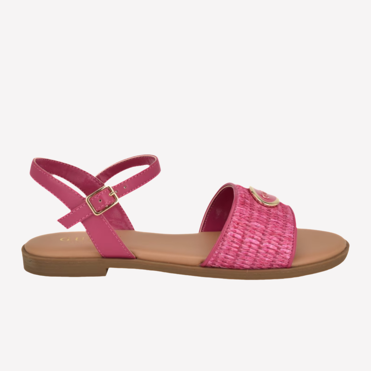 Guess Women Moores Raffia Sandals - Pink