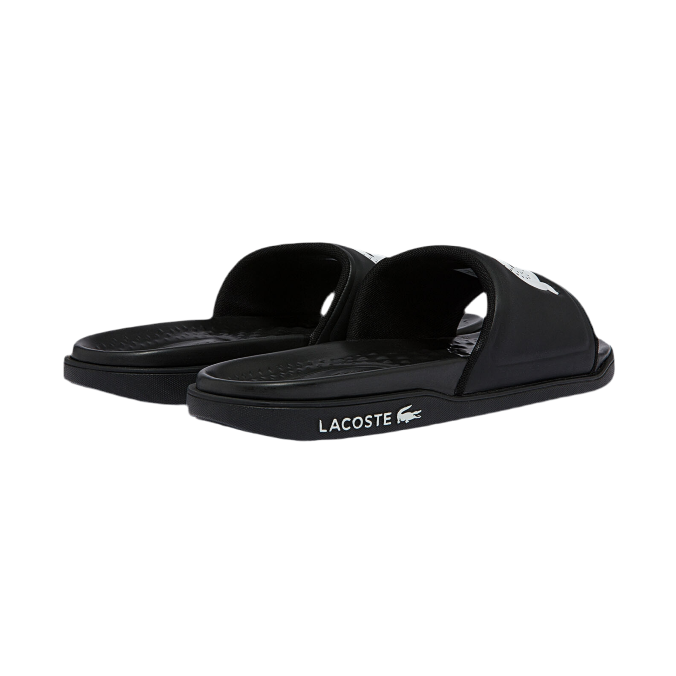 Lacoste Men Croco Dualiste Slides - Black