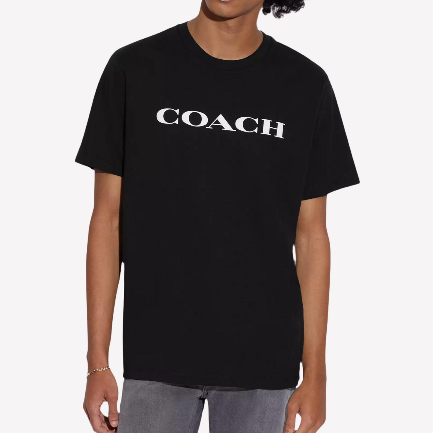 COACH Men Essential T Shirt In Organic Cotton - Black