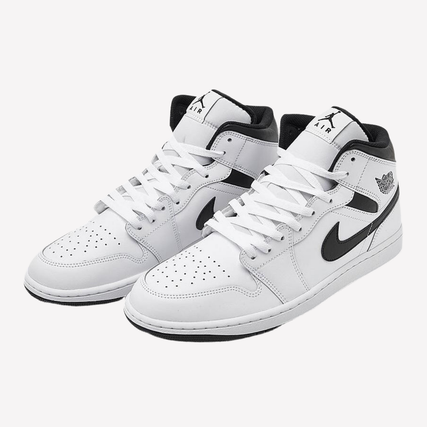 Nike Men's Air Jordan Retro 1 Mid - White Black White