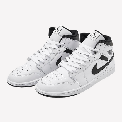 Nike Men's Air Jordan Retro 1 Mid - White Black White