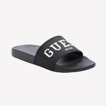 Guess Men Elito Pool Slides - Black