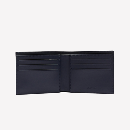 Lacoste Fitzgerald Leather 6-Card Wallet - Peacoat