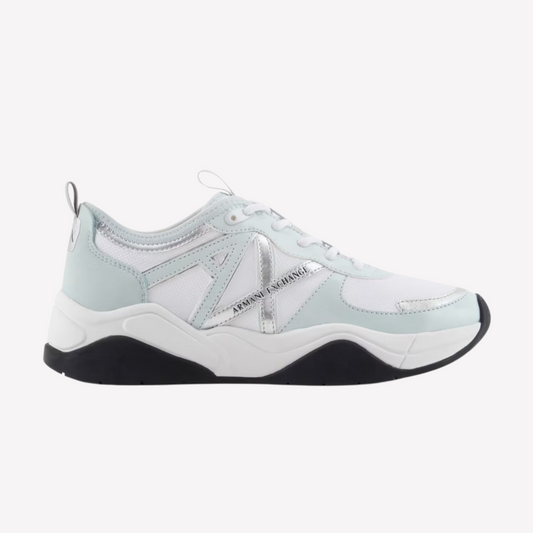 Armani Exchange Women's Chunky Sneaker - Light blue