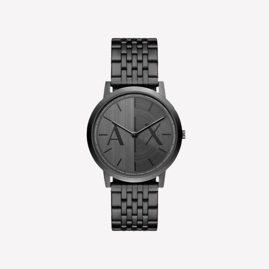 Armani Exchange Men Two-Hand Stainless Steel Watch - Black