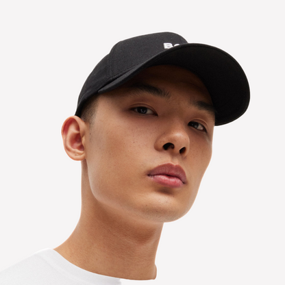 Hugo Boss Cotton Six-panel Logo Cap - Black