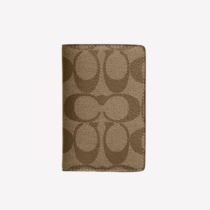 COACH Id Wallet in Canvas - Khaki