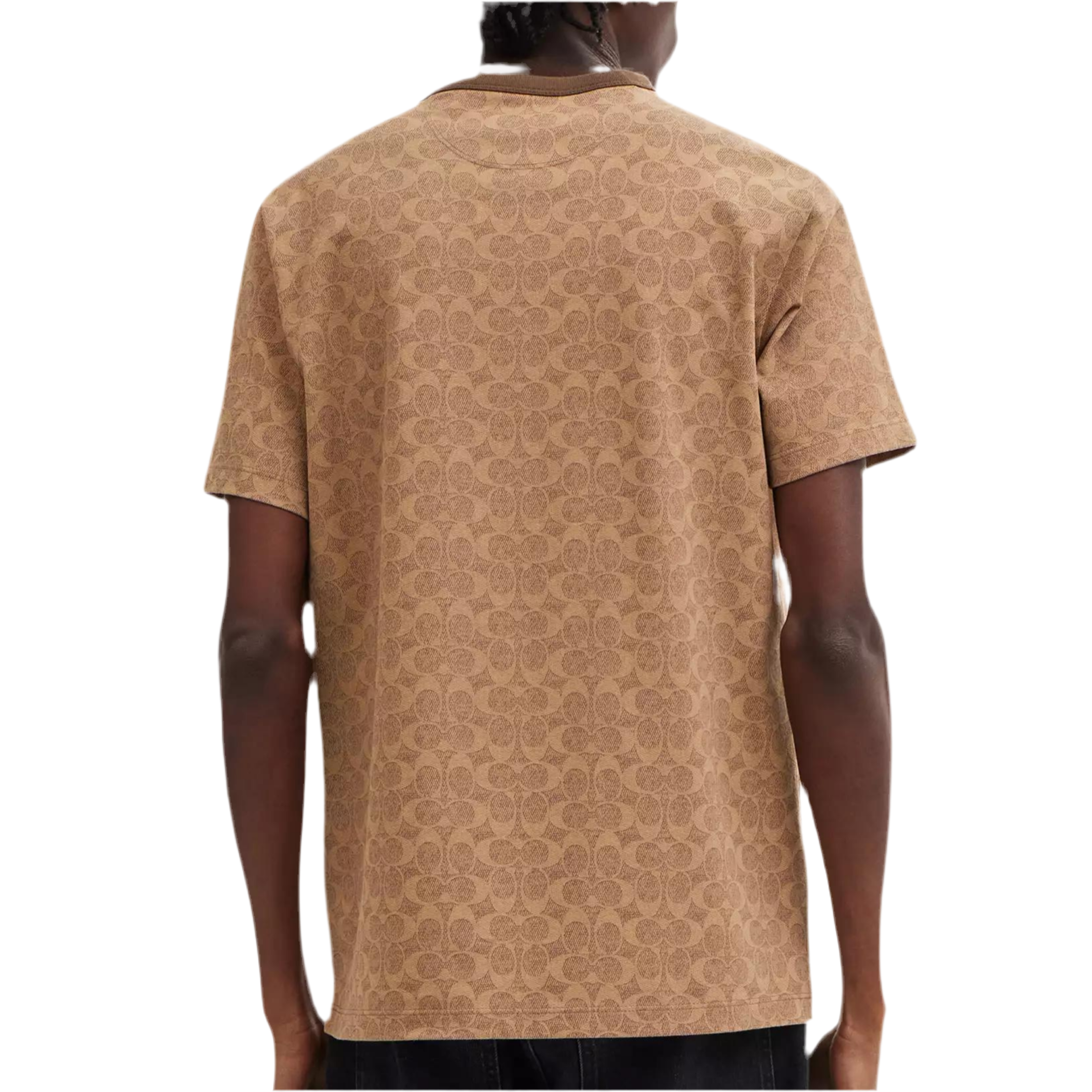 COACH Unisex Signature T Shirt -  Tan