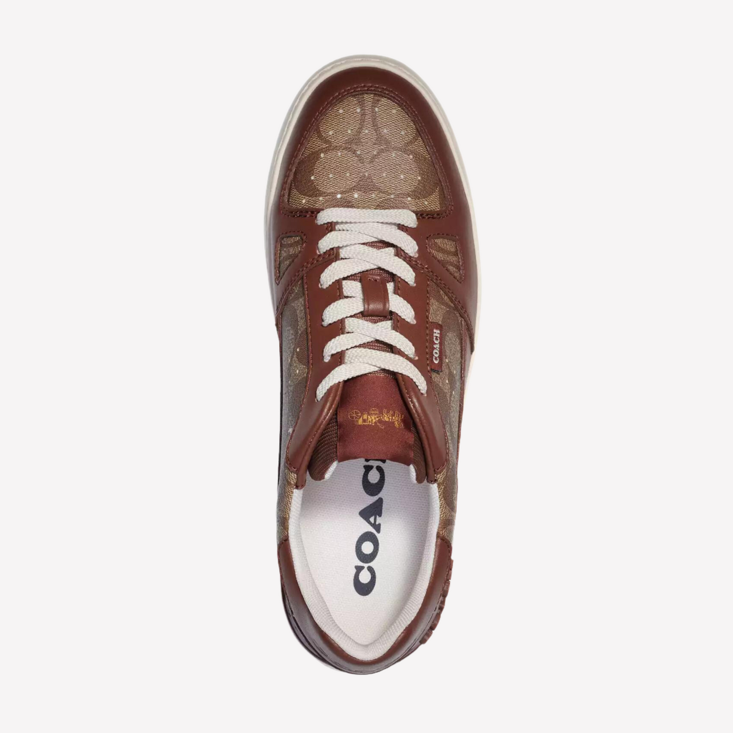 COACH Men's Clip Court Sneaker - Saddle