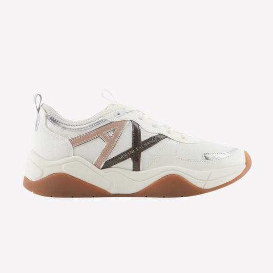 Armani Exchange Women's Chunky Sneaker - Beige