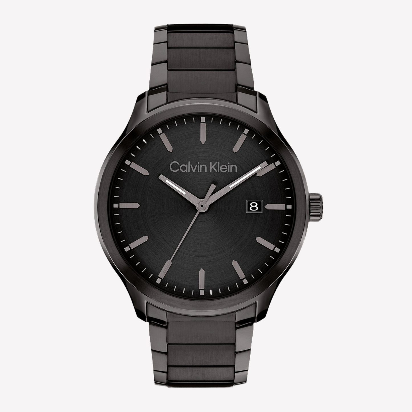 Calvin Klein Men Black Dial Bracelet Watch - Black