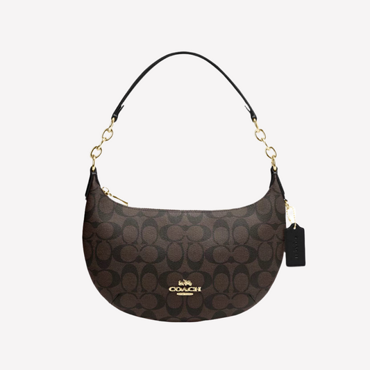 COACH Payton Hobo Crossbody - Gold Brown