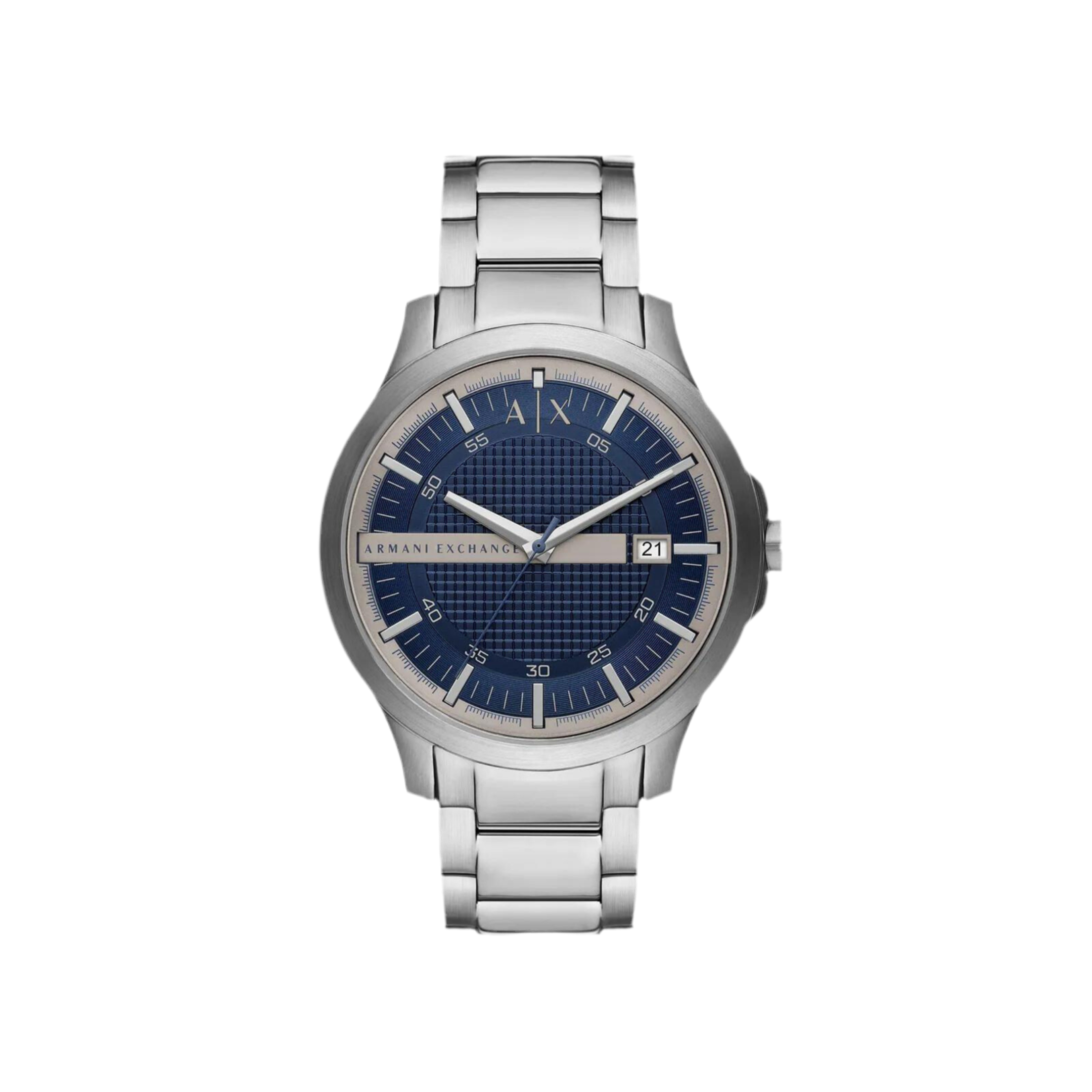 Armani Exchange Men Three-Hand Date Stainless Steel Watch - Silver