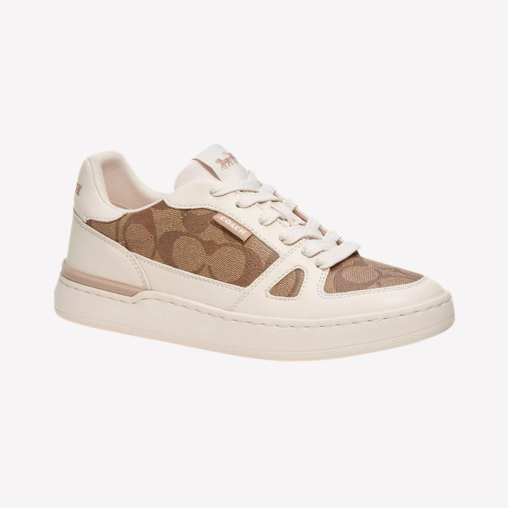 COACH Women's Clip Court Sneaker - Khaki