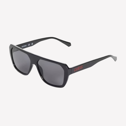 Guess Men Angular Square Sunglasses - Black