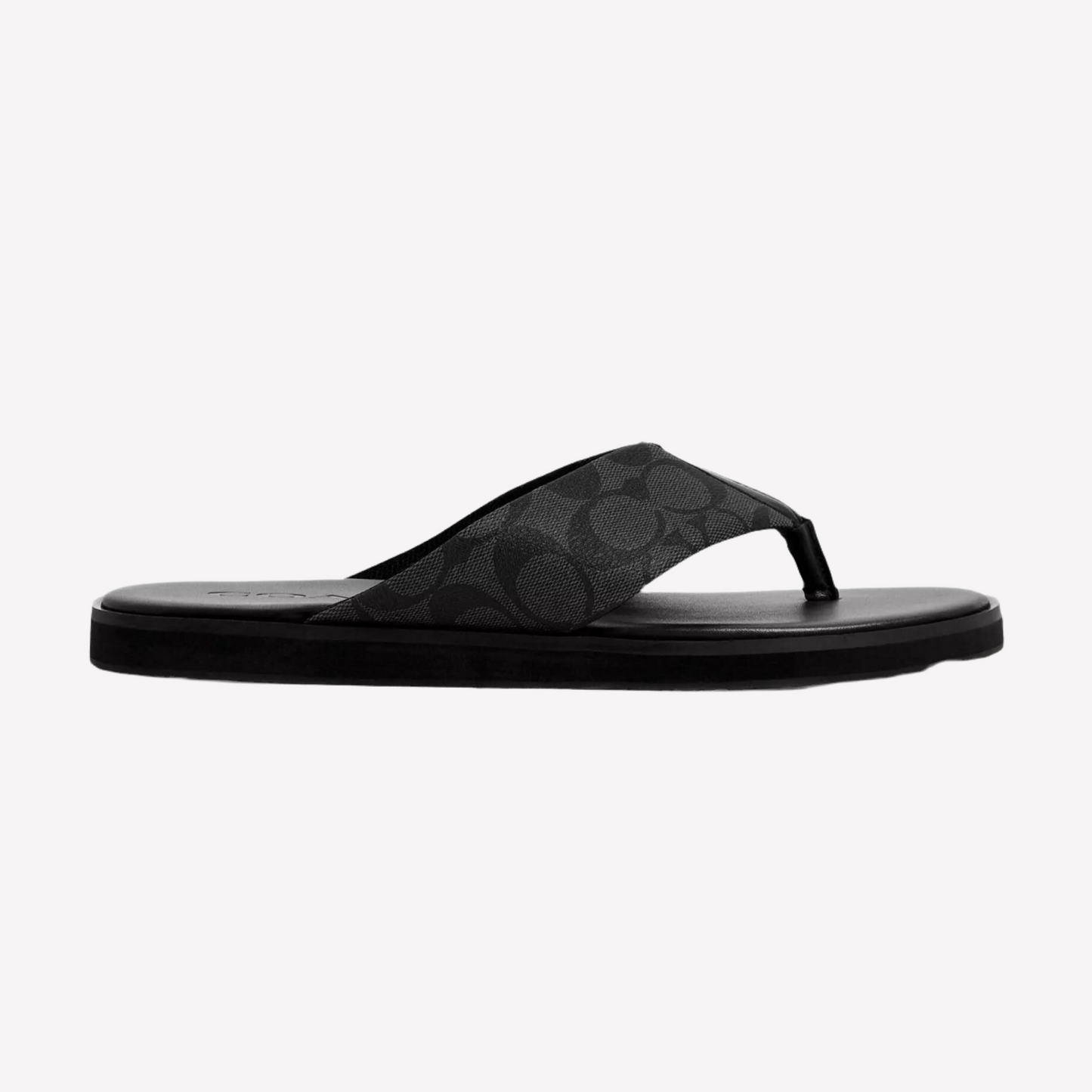 COACH Men's Signature Flip-Flops - Black