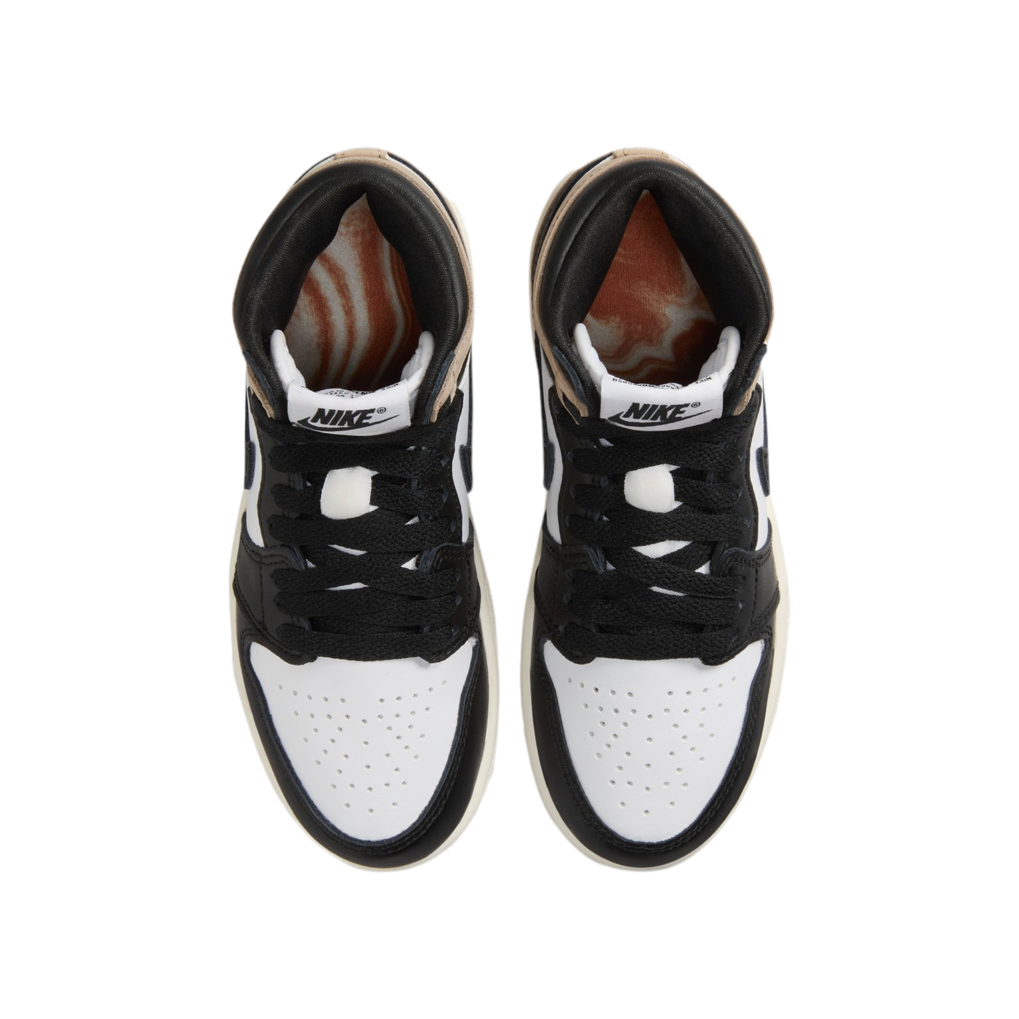Nike Kids Jordan Retro 1 High OG  - Black/Legend Brown/White