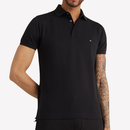 Tommy Hilfiger Men Slim Fit 1985 Polo - Black