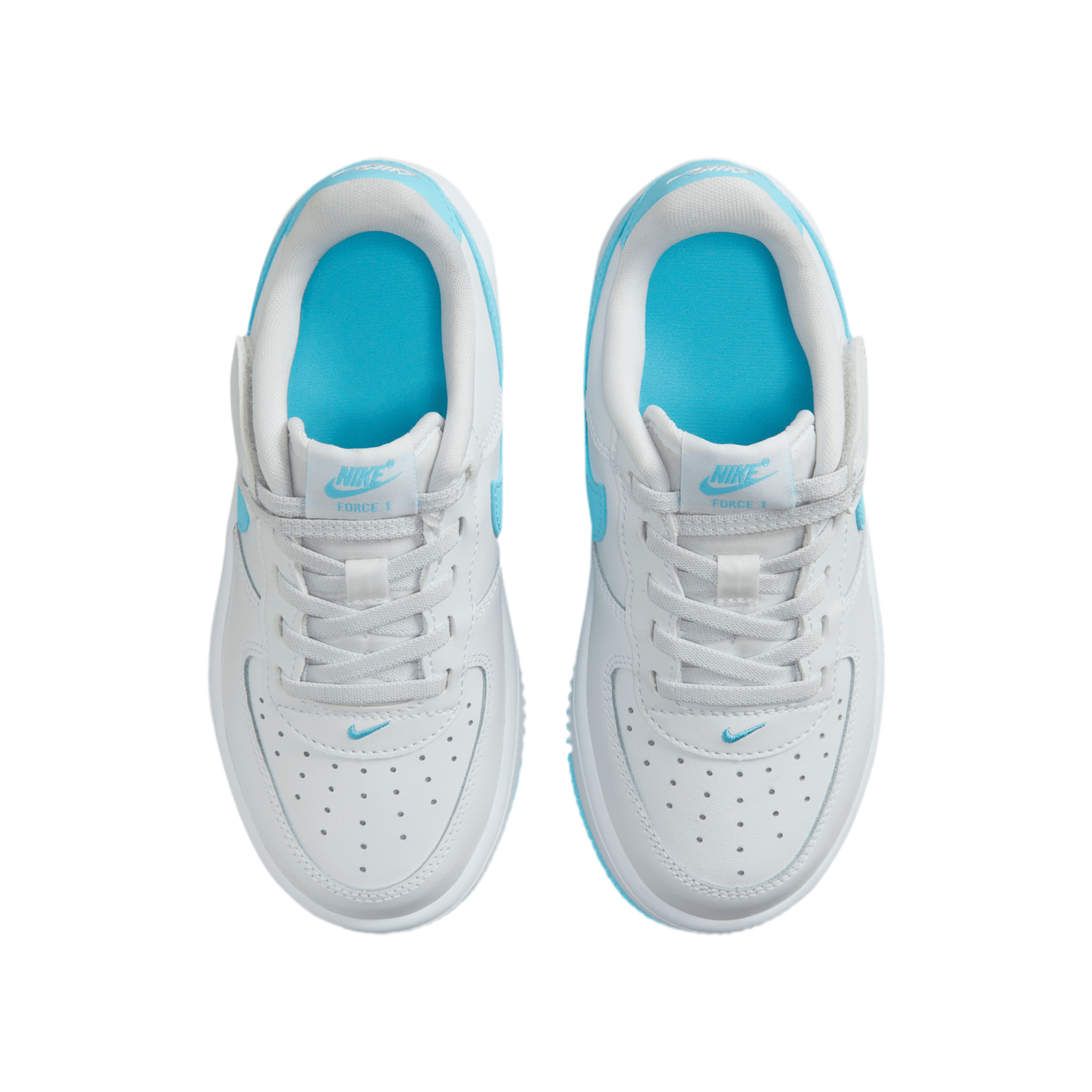 Nike Kids Air Force 1 Low EasyOn - White Blue