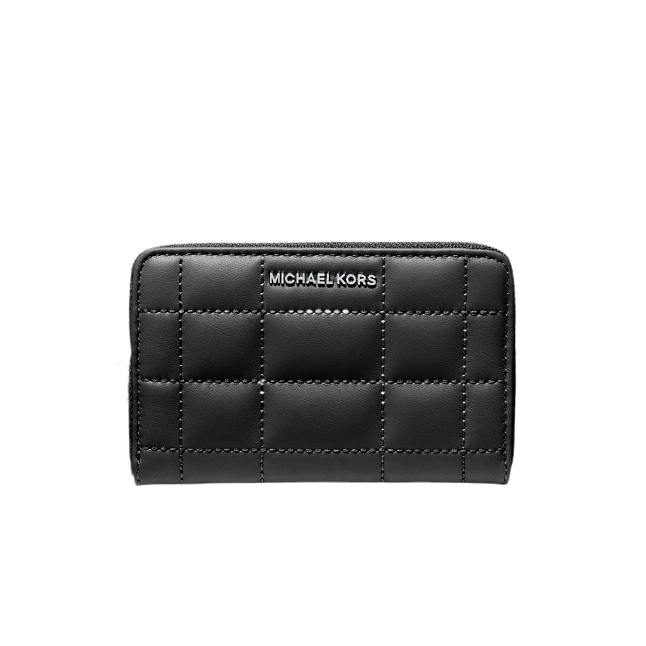 Michael Kors Small Quilted Leather Wallet - Black