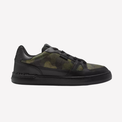 COACH Men's Clip Court Sneaker - Camo Black