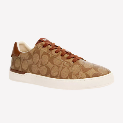 COACH Men's Clip Low Top Sneaker - Khaki