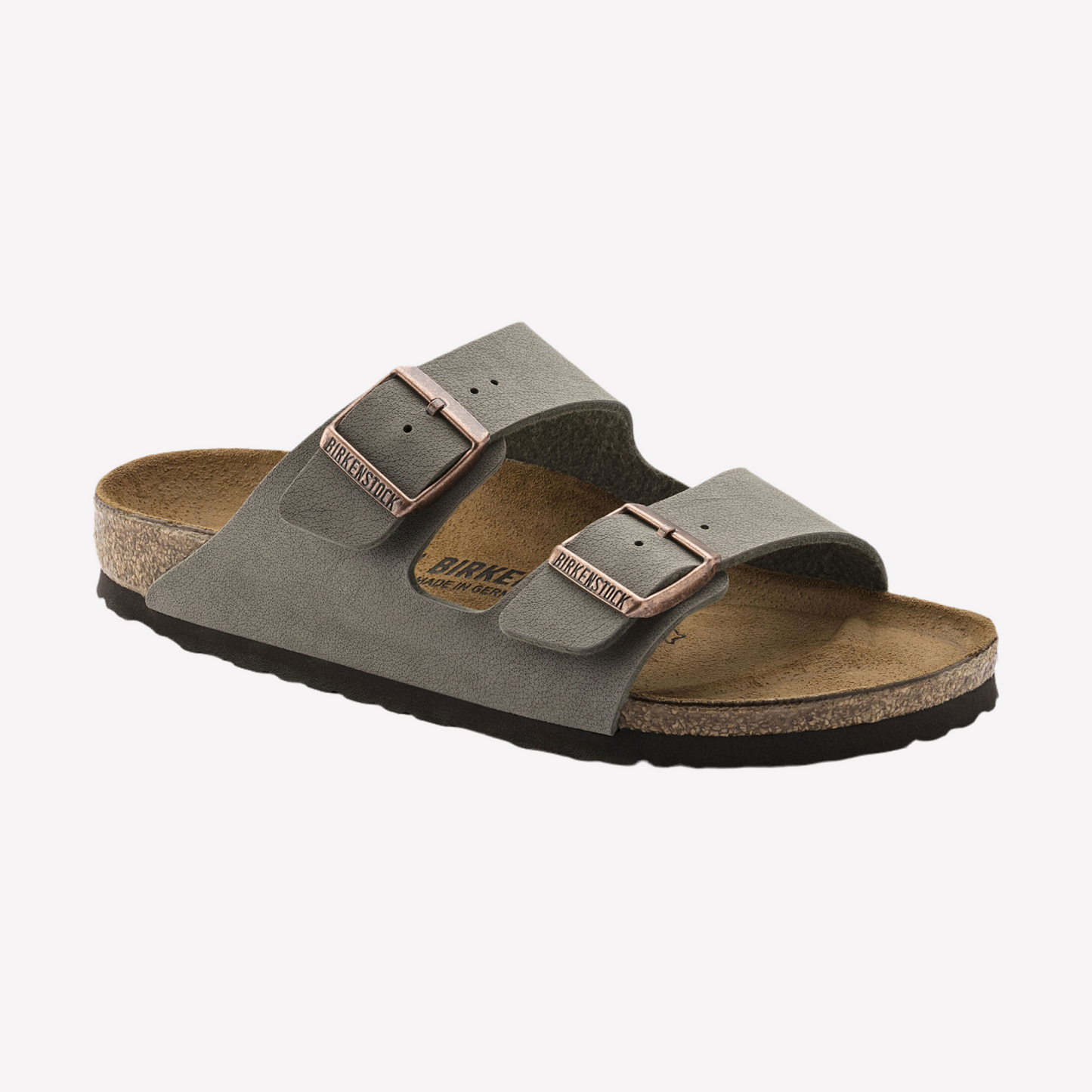 Birkenstock Unisex Arizona Birkibuc - Stone