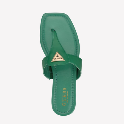 Guess Women Faith Thong Sandals - Green