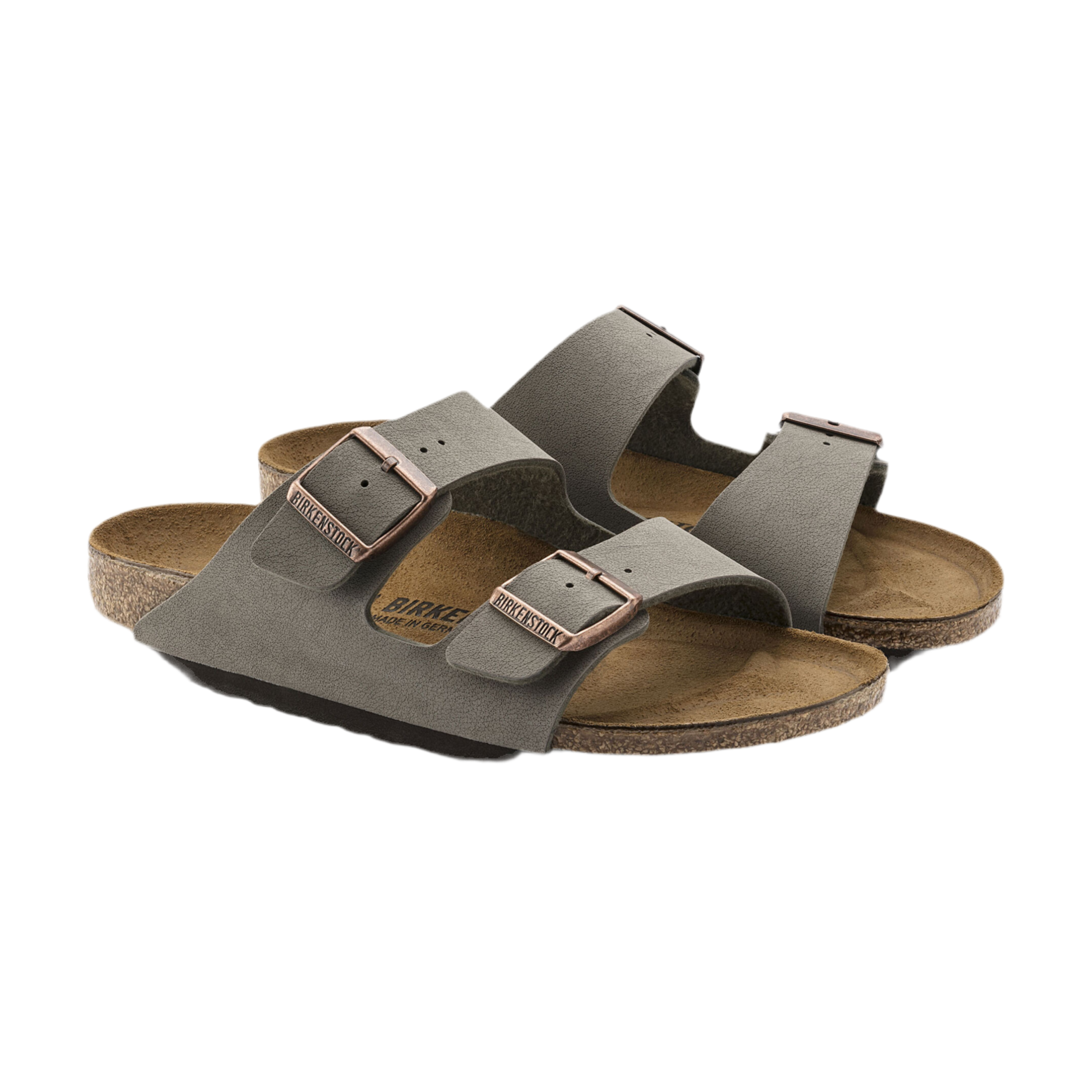 Birkenstock Unisex Arizona Birkibuc - Stone
