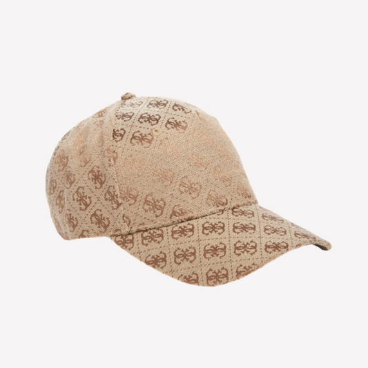 Guess Women Jacquard Quattro G Baseball Cap - Beige