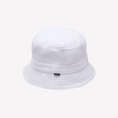 Lacoste Unisex Organic Cotton Bucket Hat - White